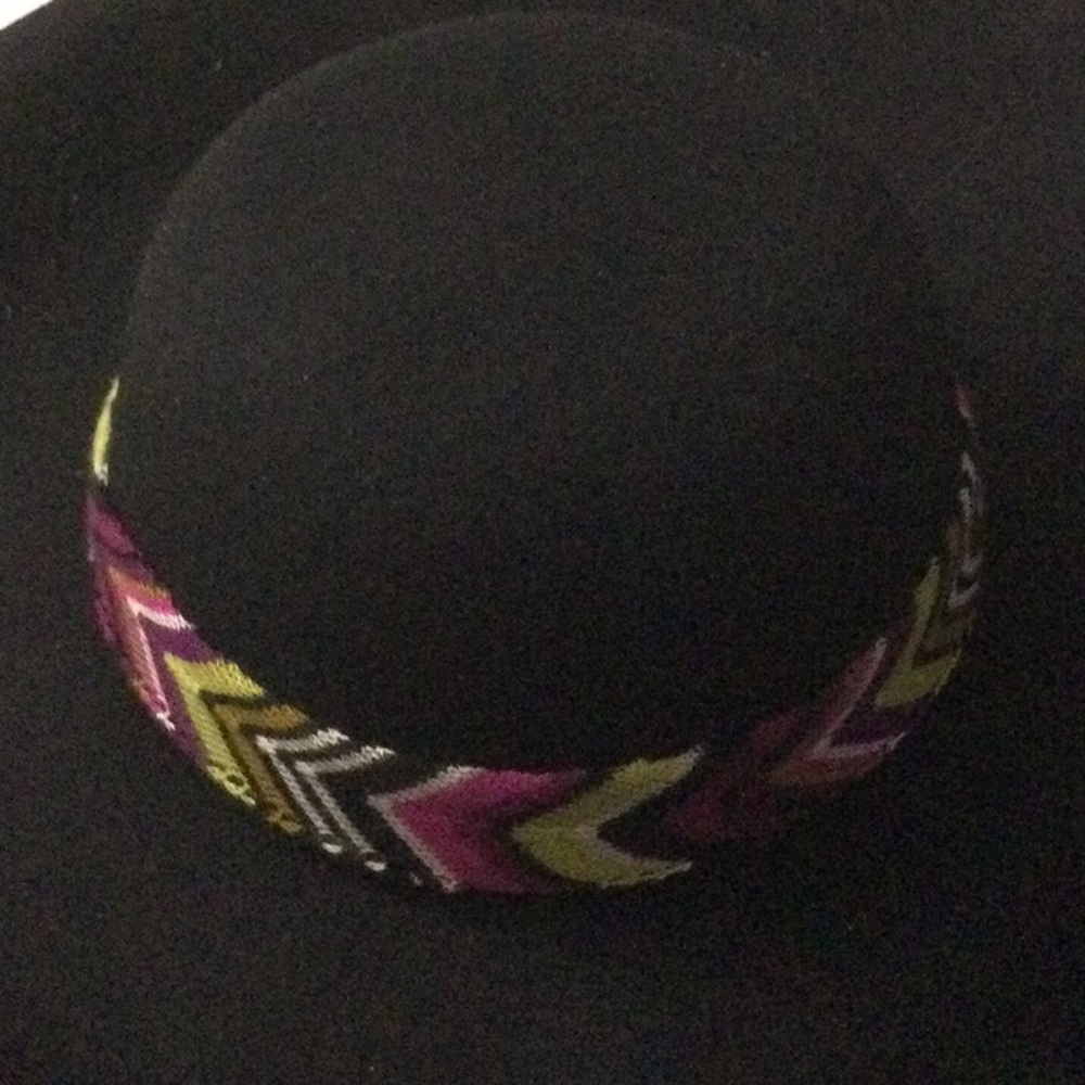 Missoni for Target Black 100% Wool Flop Hat Worn Once - Picture 4 of 7